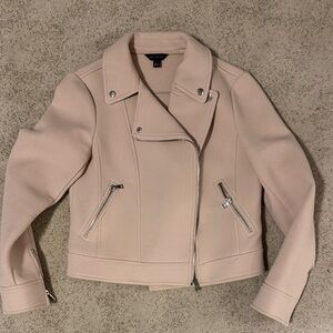 Women's Pale Pink Moto Jacket